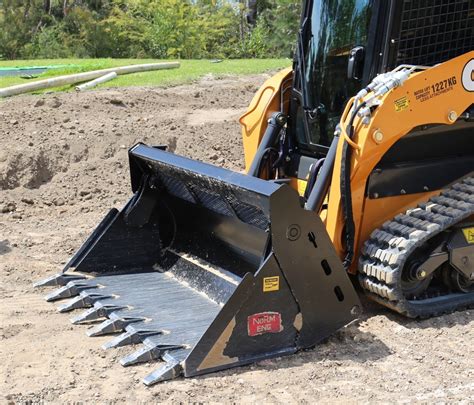 mini skid steer bucket sale|best mini skid steer attachments.